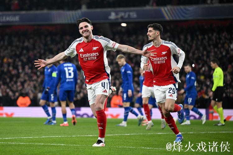 赖斯作为中场核心当选阿森纳战拜仁全场最佳